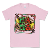 Bubblegum Pink softball mama with leopard Classic Tee - Zillion Design Studio