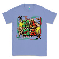 Colony Blue softball mama with leopard Classic Tee - Zillion Design Studio