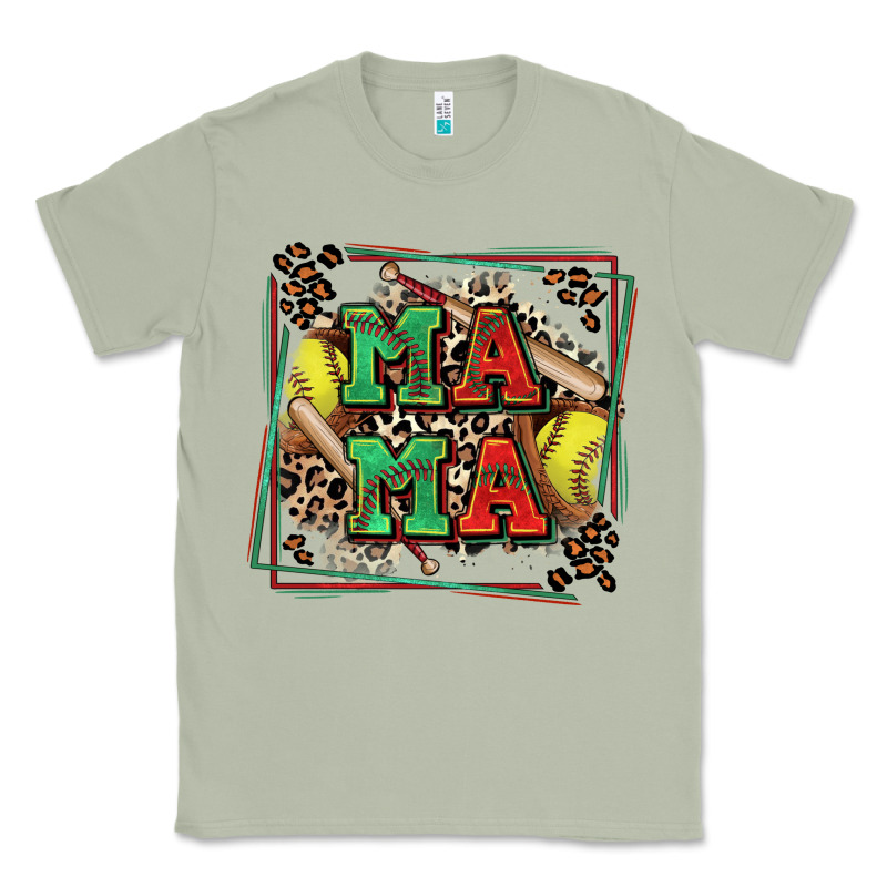 Softball Mama With Leopard Classic Tee by Zillion Design Studio | Teevron
