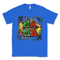 True Royal softball mama with leopard Classic Tee - Zillion Design Studio