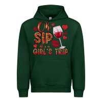 Forest Green oh sip its a girls trip Urban Hoodie - NancyCooperArtShop