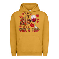 Pigment Peanut Butter oh sip its a girls trip Urban Hoodie - NancyCooperArtShop