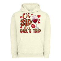 Pigment Pistachio oh sip its a girls trip Urban Hoodie - NancyCooperArtShop