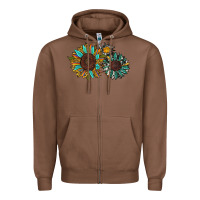 Chestnut western sunflowers Zipper Hoodie - RanaPortraitStore
