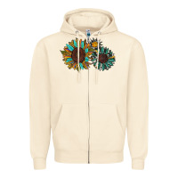 Sandshell western sunflowers Zipper Hoodie - RanaPortraitStore