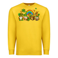 Lemon st patricks gnomes with rainbow Premium Sweatshirt - AdoDesignShop