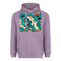 Lavender turquoise glitter cowhide Heavyweight Hoodie - JahusDesignShop