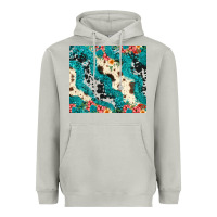 Moon Dust turquoise glitter cowhide Heavyweight Hoodie - JahusDesignShop