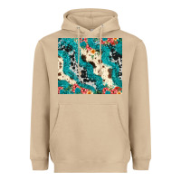 Mushroom turquoise glitter cowhide Heavyweight Hoodie - JahusDesignShop