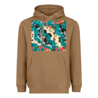 Toasted Coconut turquoise glitter cowhide Heavyweight Hoodie - JahusDesignShop