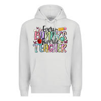 Dove Grey every bunnys favorite teacher Premium Hoodie - MaliasSmallBusiness