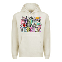 Oatmeal Heather every bunnys favorite teacher Premium Hoodie - MaliasSmallBusiness