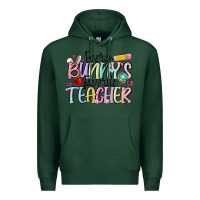 Sports Green every bunnys favorite teacher Premium Hoodie - MaliasSmallBusiness