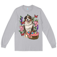 Moon Dust Easter Aussie Australian Shepherd Long Sleeve Tee - RanaPortraitStore