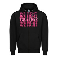 Black Together We Fight Zipper Hoodie - texasbilliewilder