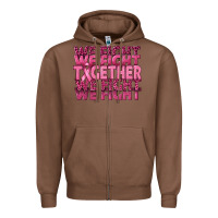 Chestnut Together We Fight Zipper Hoodie - texasbilliewilder