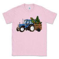 Bubblegum Pink Christmas farm tractor Classic Tee - RanaPortraitStore