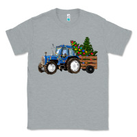 Heather Grey Christmas farm tractor Classic Tee - RanaPortraitStore