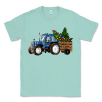 Seafoam Christmas farm tractor Classic Tee - RanaPortraitStore