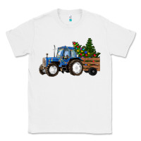White Christmas farm tractor Classic Tee - RanaPortraitStore