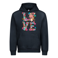 Navy love little cute cow Urban Hoodie - NancyCooperArtShop