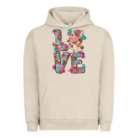 Pigment French Oak love little cute cow Urban Hoodie - NancyCooperArtShop