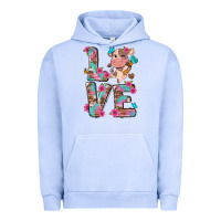 Pigment Grape Ice love little cute cow Urban Hoodie - NancyCooperArtShop
