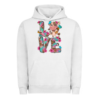 Pigment Lunar Rock love little cute cow Urban Hoodie - NancyCooperArtShop