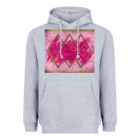 Heather Grey pink glitter Heavyweight Hoodie - JahusDesignShop