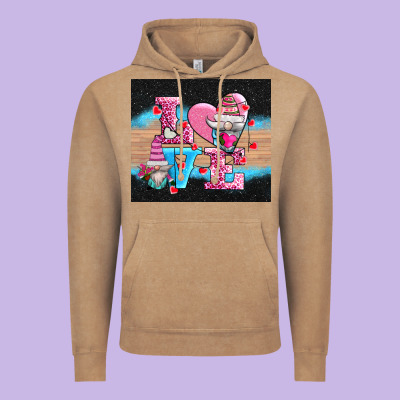 V.d Love Gnomes Vintage Hoodie Designed By Adodesignshop