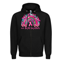 Black We Fight Together Rainbow Zipper Hoodie - texasbilliewilder