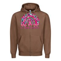 Chestnut We Fight Together Rainbow Zipper Hoodie - texasbilliewilder