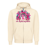 Sandshell We Fight Together Rainbow Zipper Hoodie - texasbilliewilder