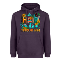 Plum making hair beautiful is kinda my thing Heavyweight Hoodie - AdoDesignShop