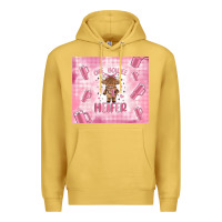 Antique Gold one boujee heifer Premium Hoodie - MaliasSmallBusiness