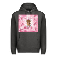Charcoal Heather one boujee heifer Premium Hoodie - MaliasSmallBusiness