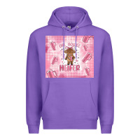 Purple one boujee heifer Premium Hoodie - MaliasSmallBusiness