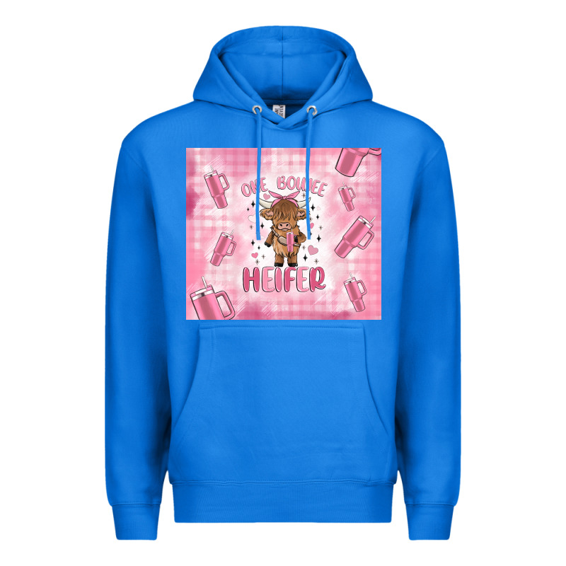 One Boujee Heifer Premium Hoodie by MaliasSmallBusiness | Teevron