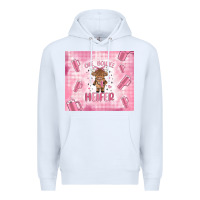 White one boujee heifer Premium Hoodie - MaliasSmallBusiness