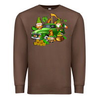 Chestnut st patricks gnomes  with farm truck Premium Sweatshirt - AdoDesignShop
