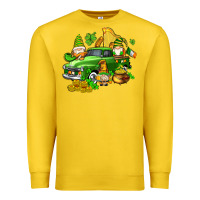 Lemon st patricks gnomes  with farm truck Premium Sweatshirt - AdoDesignShop
