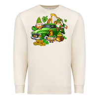 Sandshell st patricks gnomes  with farm truck Premium Sweatshirt - AdoDesignShop
