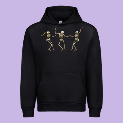 Dancing Skeletons Urban Hoodie Designed By Maliassmallbusiness