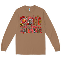 Toasted Coconut just a girl who loves valentine Long Sleeve Tee - texasbilliewilder