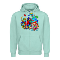 Autism Sunflower Gnome Zipper Hoodie | Teevron