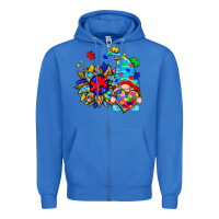 True Royal autism sunflower gnome Zipper Hoodie - Zillion Design Studio