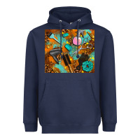 Navy hair tech Heavyweight Hoodie - AdoDesignShop