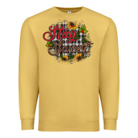 Antique Gold stay sweet wood slice ornament Premium Sweatshirt - JahusDesignShop