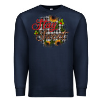 Navy stay sweet wood slice ornament Premium Sweatshirt - JahusDesignShop
