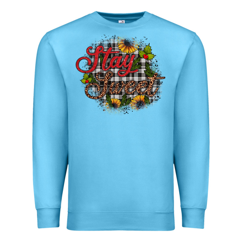 Stay Sweet Wood Slice Ornament Premium Sweatshirt by JahusDesignShop | Teevron